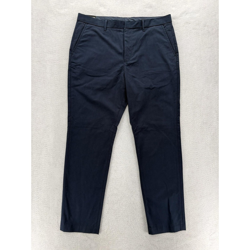 Bonobos Chino 2.0 Pants Mens 36x32 Navy Blue Slim Trouser Preppy Casual Stretch